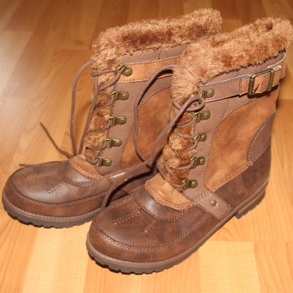 Rock & Candy Sz 8 DANLEA Round Toe Mid Calf Boots